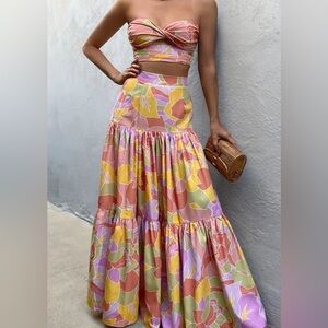 Petal & Pup Set - maxi skirt and top